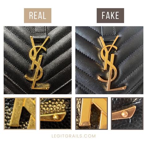 fake ysl logo|handbag ysl original.